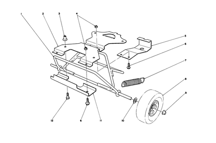 Part Location Diagram of 37-5960 Lawn Boy Wheel Assembly